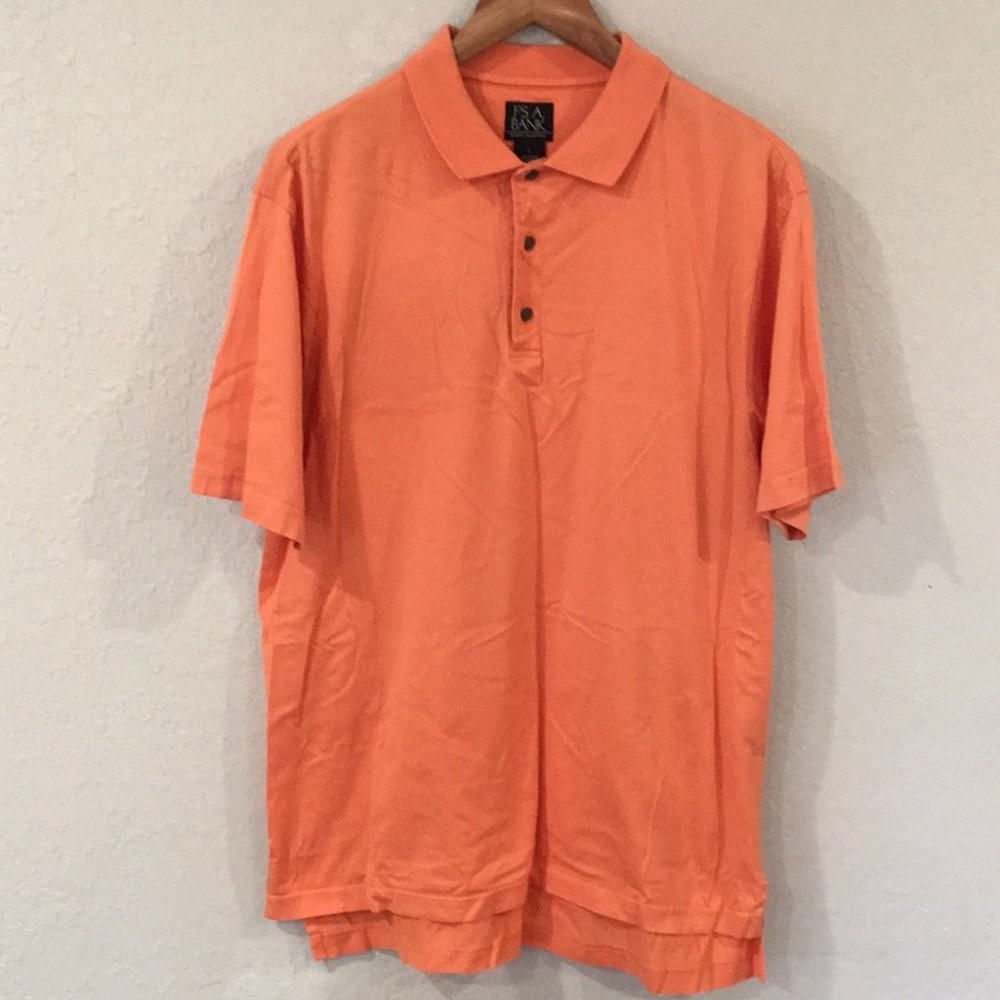 Jos. A. Bank Mens Sz L Classic Collection Polo Shirt 100% Cotton